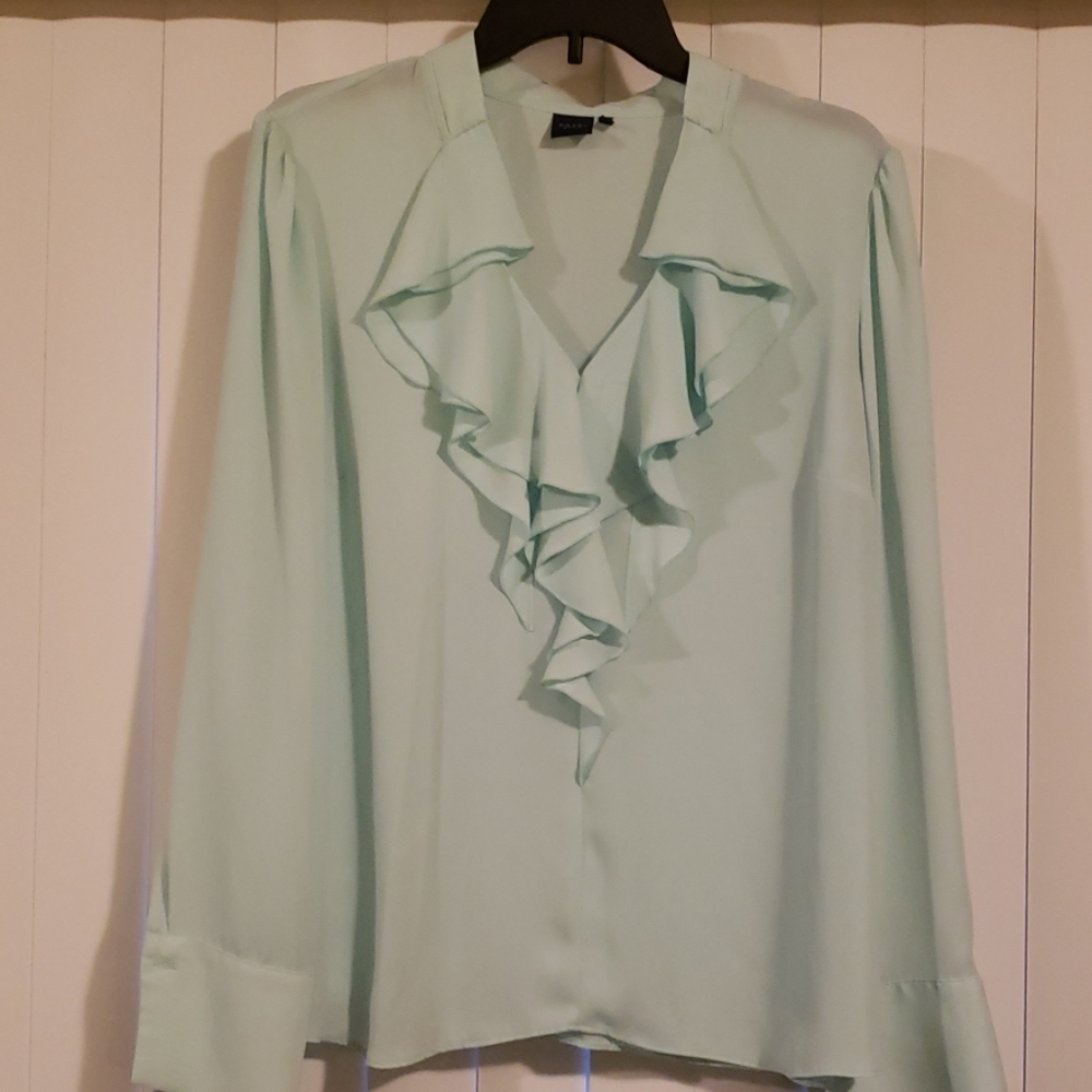 Mint green blouse